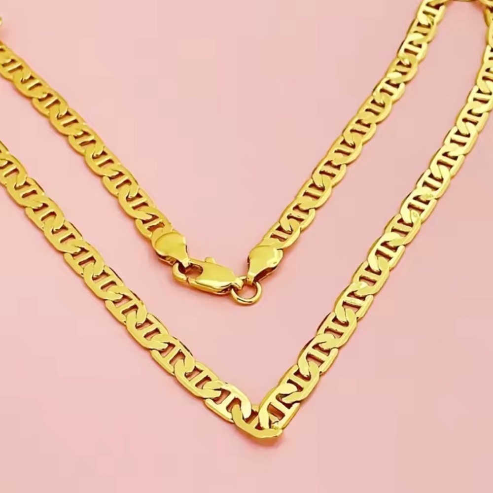 20” Gold Chain Necklace  - Classic Figaro Link